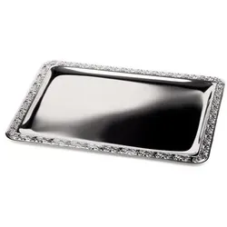 APS Tablett SCHÖNER Essen in silber von APS