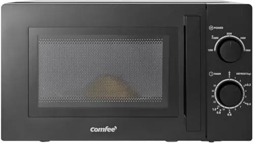 Comfee CMSN 20 bk Stand-Mikrowelle schwarz - Mikrowelle in elegantem Schwarz mit 700 W Leistung, ideal für schnelles und einfaches Kochen in jeder Küche.