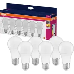 OSRAM HOMELIGHTING 4058075845640 LED (monochrome) EEC F (A - G) E-27 8 W = 60 W Warm white (Ø x H) 60 mm x 60 mm 6 pc(s)