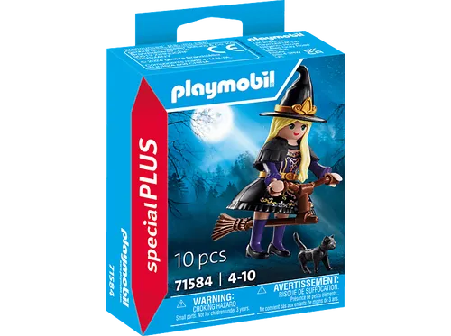 PLAYMOBIL 71584 Hexe mit Katze Spielset, Mehrfarbig
