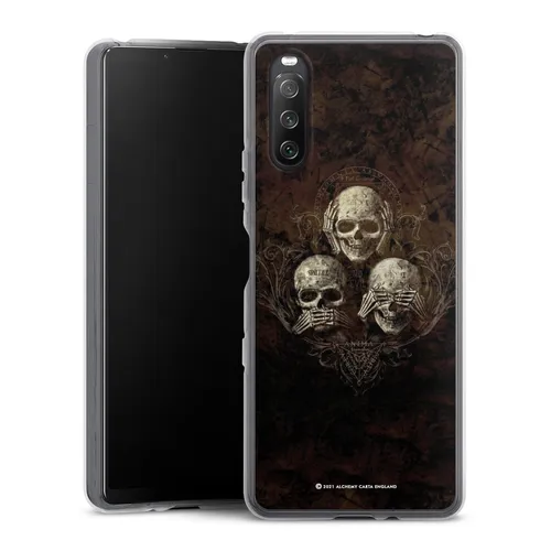 Handyhülle für Sony Xperia 10 III Art Gothic Totenköpfe