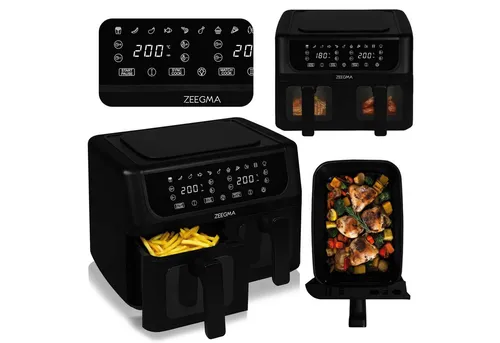 ZEEGMA KNAPPER DUAL Heißluftfritteuse 1700 W
