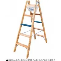 Ille Stehleiter Holz ERGO Plus 2x8 Stufen