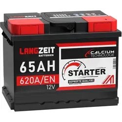 LANGZEIT 65Ah 12V Starterbatterie mit 30% mehr Leistung