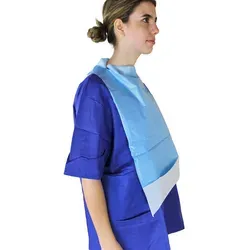 Medi-Inn Einmal Esslätzchen mit Auffangtasche 64 x 36 cm blau 10 x 50 = 500 Stück