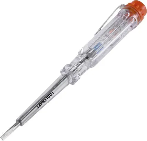 TOOLCRAFT Spannungsprüfer Klingenbreite=3mm Klingenlänge=60mm Spannung (Bereich)=100 - 250 V/AC