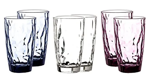 BORMIOLI ROCCO Diamond Bunte Gläser Set 6 teilig in blau von Bormioli Rocco