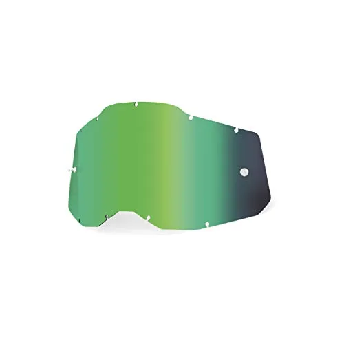100% Unisex-Adult Racecraft/Accuri/Strata Replacement Sunglass Lenses, Spiegel Grün, Erwachsene