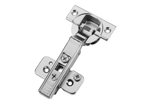 blum Möbelbeschlag Topfband Schrankscharnier 110° mit Schließautomatik (1 St), Eckanschlag 71B3550, inkl. Montageplatte 173H7100