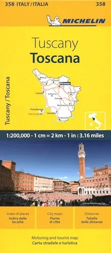 Michelin Toskana: Straßen- und Tourismuskarte 1:200.000 (MICHELIN Localkarten)