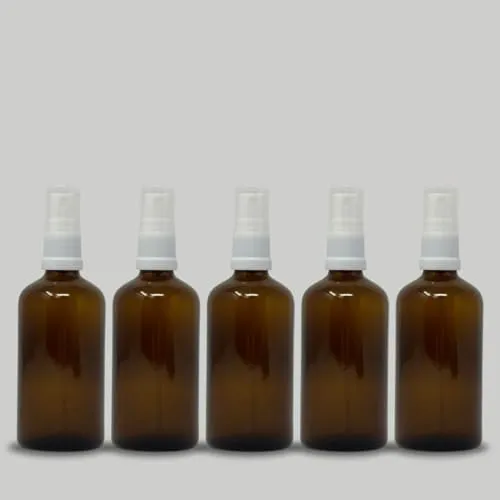 Produktbild DIACLEANSHOP Glasflaschen mit Zerstäuber Set 5 x 100ml