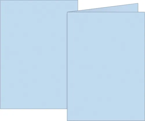 BRUNNEN 105125532 Doppelkarte B6 200g h.bl 10Karten