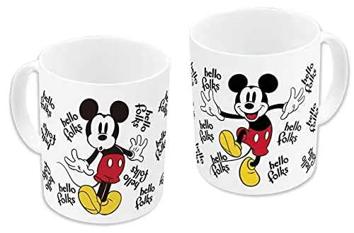 Mickey Mouse Hello Tasse, Keramik, 325 ml
