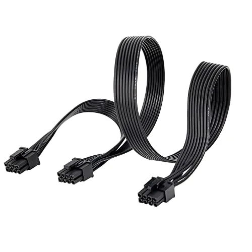 YieJoya PCI-e 8 Pin auf Dual (6+2) Pin Stecker PCI Express Power Adapter Kabel für EVGA Modular Netzteil und Grafikkarte