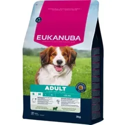 Eukanuba Hundefutter mit Lamm & Reis - Trockenfutter für kleine und mittelgroße Rassen, 2,5 kg, leicht verdaulich und unterstützt gesunde Verdauung sowie glänzendes Fell