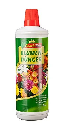 Combiflor Blumendünger 7+3+6 - 1L für gesunde Pflanzen - Blumendünger für Zimmer-, Balkon- und Gartenpflanzen, sorgt für kräftiges Wachstum und üppige Blüten.