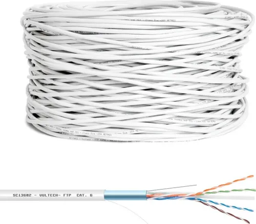 Vultech SC13602-305 Netzwerkkabel Weiß 305 m Cat6 F/UTP (FTP)