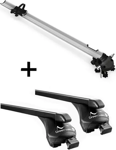 Fahrradträger Bike Pro + Relingträger Quick Stahl L kompatibel mit für Seat Altea Freetrack 2007-2015