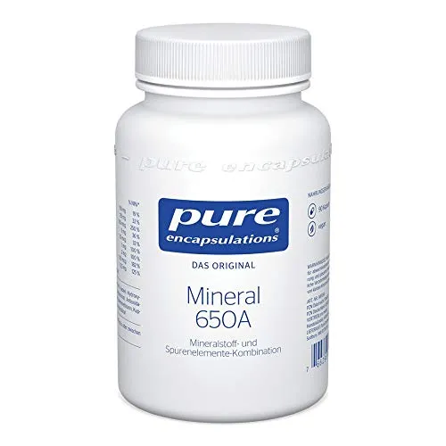 Pure Encapsulations Mineral 650A 90 ST - Nahrungsergänzungsmittel mit 8 essenziellen Mineralien, vegan und frei von unnötigen Zusatzstoffen, ideal zur Unterstützung der täglichen Nährstoffversorgung.