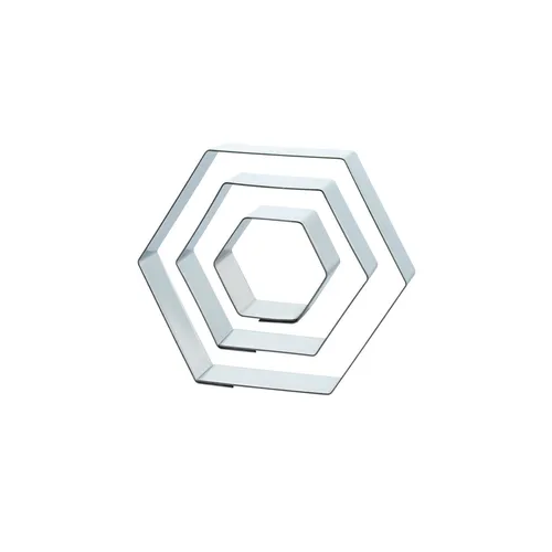 Keksausstecher Set Waben | Edelstahl | Kekse backen | Torten verzieren | Biene