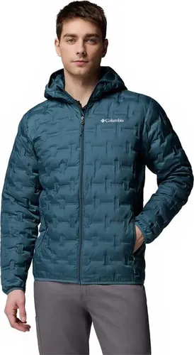 Columbia Delta Ridge II Down Hooded Jacket everblue (429) XL - Daunenjacke für Männer mit wasserabweisenden Eigenschaften und 650er Daunenfüllung für exzellenten Wärmerückhalt. RDS-zertifiziert und ideal für Abenteuer bei jedem Wetter.