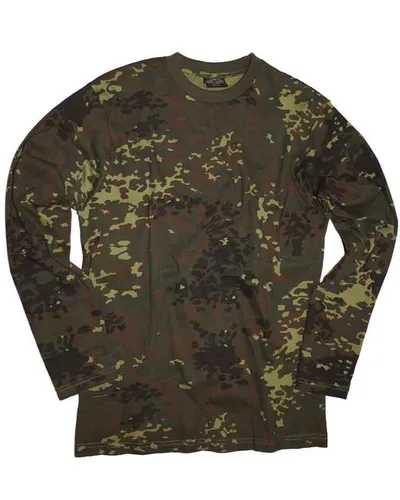 Langarmshirt Co flecktarn, Camping, Outdoor, Military, Sport -NEU-