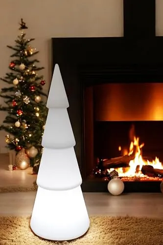 LED Stehlampe Weihnachtsbaum 77 cm RGB - Weihnachtsdekoration: Moderner, beleuchteter Weihnachtsbaum aus Kunststoff, 77 cm hoch und mit RGB-Funktion für stimmungsvolle Lichtakzente.