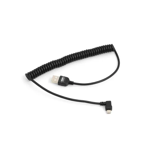 Micro USB 2.0 Kabel Winkel rechts Spiral