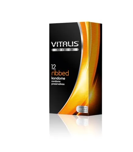 Vitalis ribbed, 12er Pack Kondome, 12 Stück