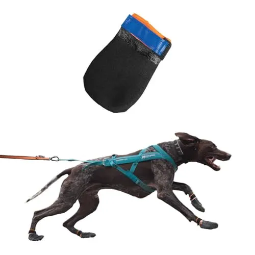 Non-stop dogwear Pfotenschutz PROTECTOR Booties 4er Pack - Hochwertige Hundebooties aus schnittfestem Material, ideal für lange Spaziergänge auf steinigen Untergründen. Schützen die Pfoten Ihres Hundes effektiv!