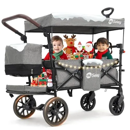 Sekey Bollerwagen Faltbar mit Dach