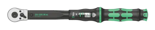 Wera Drehmomentschlüssel Click-Torque B 2, 3/8 Zoll - Drehmoment-Schlüssel mit Umschaltknarre, hoher Genauigkeit und ergonomischem Griff. Ideal für präzise Anwendungen bei Fahrrad, PKW und mehr, mit hörbarem Auslösen bei Erreichen des Drehmomentwerts.