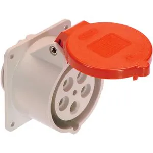 as-Schwabe CEE-Steckdose 60441, 32 A, 400 V, 5-polig, IP44 in rot von as - Schwabe