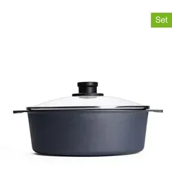 WOLL Gussbräter Diamond Lite mit Glasdeckel in schwarz von Woll