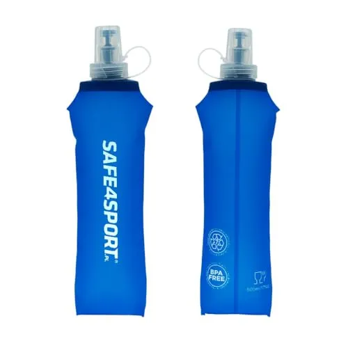 Safe4sport Bleu, Soft Flask 500 ml Unisexe-Adult, 500 ml