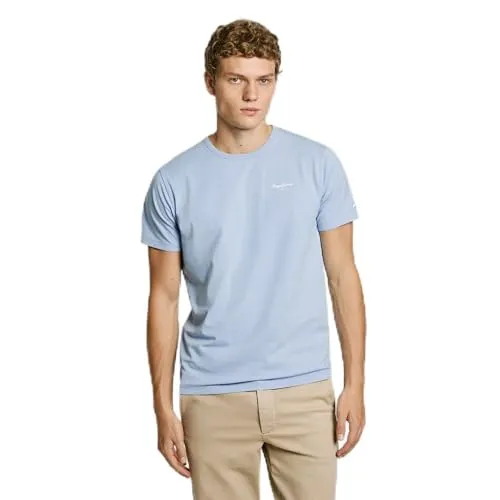 Pepe Jeans Herren T-Shirt, Helles Themseblau, XL von Pepe Jeans