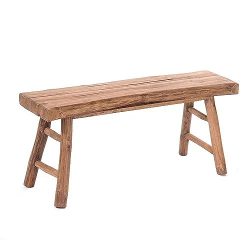 DESIGN DELIGHTS HOLZBANK Malu 93 – Teakholz Sitzbank in beige von Design Delights