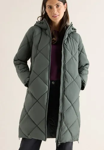 CECIL Steppmantel mit Rucksack Strings in Pastel Olive in grün von CECIL