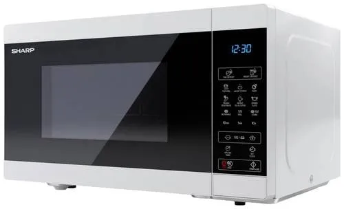 Sharp YC-MG81E-S Mikrowelle mit Grillfunktion - Mikrowelle in edlem Silber mit 900W Leistung und vielseitiger Grillfunktion, perfekt für kreative Küchenideen.