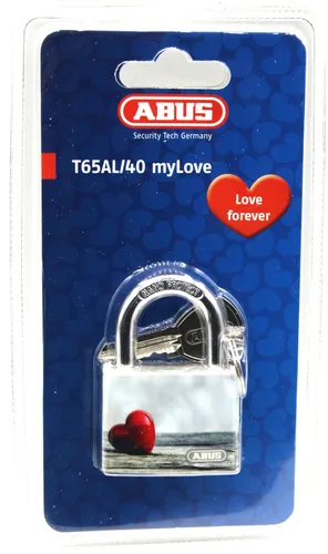 ABUS T65AL/40 myLove Herz /Strand B/DFNLI Liebeschloss Strand