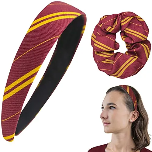 Haarschmuck Set,2er Stirnbänder und Haargummis, Geschenke für Mädchen und Jugendliche Cosplay