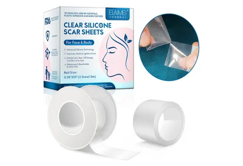 P-Beauty Cosmetic Accessories Wundpflaster Narbenpflaster Silikonpflaster Transparent Narben Reduktion (1 St), Wundpflaster, Narbenpflaster, Silikon, Narben Reduktion