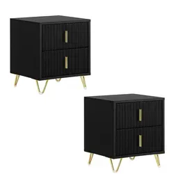 SoBuy Nachttisch Schwarz – Modern und Funktional