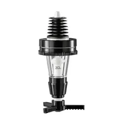 Fuchs Flaschen Portionierer 20 ml - Prima System schwarz - Praktischer 20 ml Portionierer für präzises Dosieren, ideal für die Gastronomie und Küchenprofis, Farbe: Schwarz.