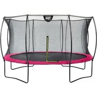 EXIT Silhouette Trampolin D366cm - rosa, sicherer Sprungspaß - Trampolin mit hochwertigem Sicherheitsnetz und Fußschutzsystem. Ideal für endlosen Springspaß im Garten!