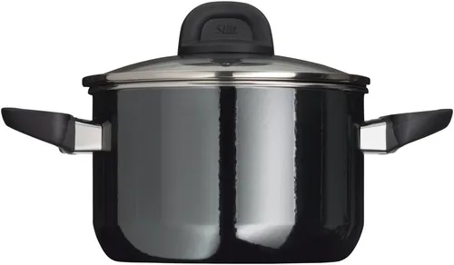 Silit Modesto Kochtopf 20cm mit Glasdeckel - Induktion & Silargan - Kochtopf 20 cm, 3,7l Volumen, ideal für alle Herdarten. Hitzebeständig bis 250°C, schneid- und kratzfest. Gleichmäßige Wärmespeicherung für energiesparendes Kochen.