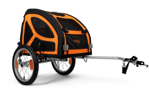 TrendPet DogBus S - Faltbarer Hundeanhänger für Fahrräder - Fahrradanhänger für Hunde bis 25 kg, faltbar für einfache Lagerung und Transport, ideal für Outdoor-Abenteuer mit Ihrem Haustier.