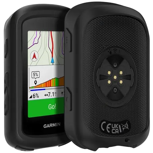 Hülle kompatibel mit Garmin Edge 540/Edge 840 – Schutzhülle aus Silikon Schwarz weicher Schutz PHONILLICO