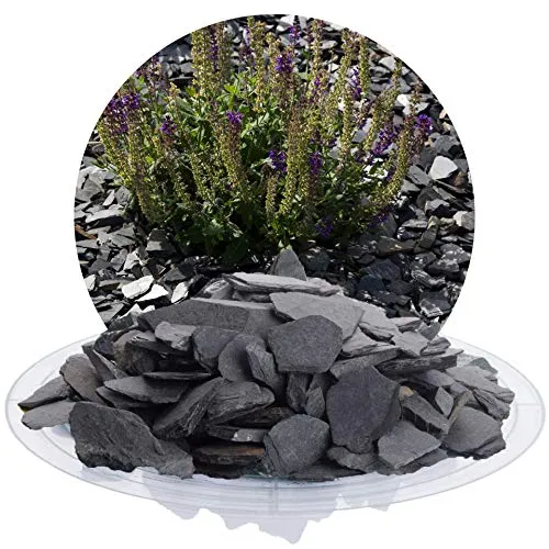 Schiefer Ziersplitt schwarz 20