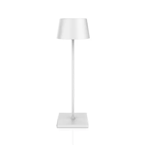 Palmina 842, Led Tischlampe Dimmbar,4400mah Led Tischlampe Kabellos,IP54-Schutz,Lampe Für Den Innen-/Außenbereich,Geeignet Für Abendessen,Lesen, Schlafzimmer,Garten Und Vieles Mehr/Weiß